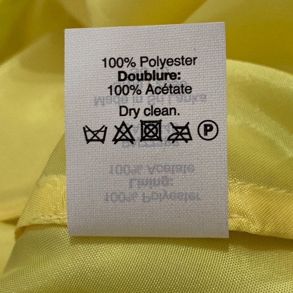 NWT J. Crew Yellow Zig-Zag Print Chiffon Dress - Picture 6 of 7